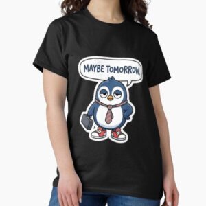 Maybe Tomorrow - Unmotivated Penguin with Briefcase Sticker